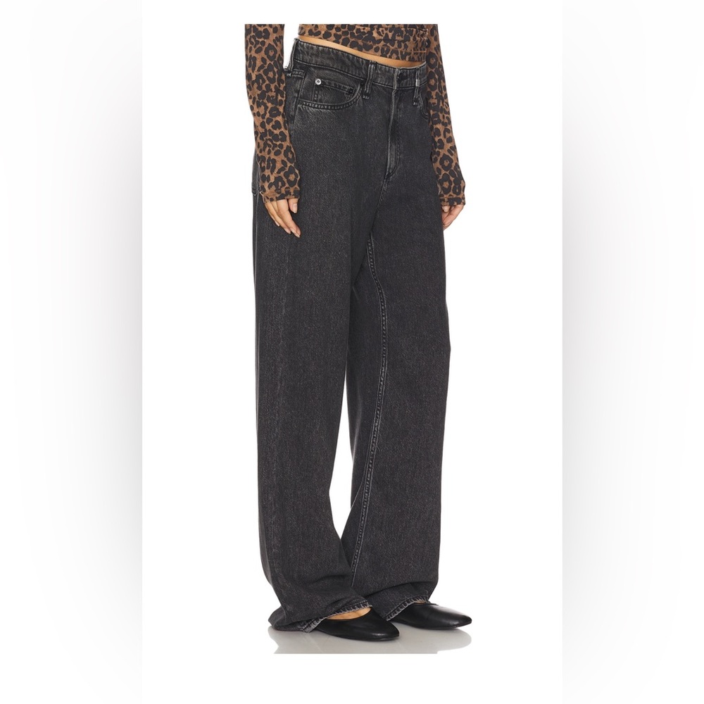 Rag & Bone Featherweight Logan Wide leg mid Jeans - Picture 3 of 12
